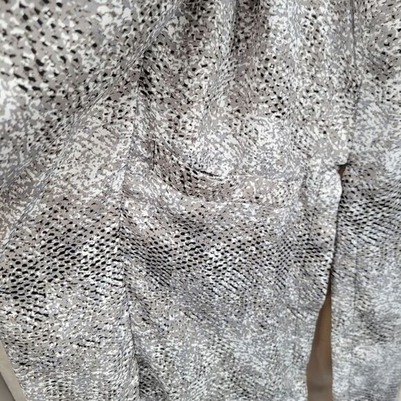 BB Dakota Anthropologie Jacket Duster Womens Gray Serpentine Snake Print NEW - Picture 6 of 12